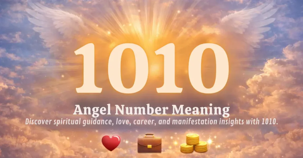 The 1010 angel number often appears when you are standing at the edge of a new phase