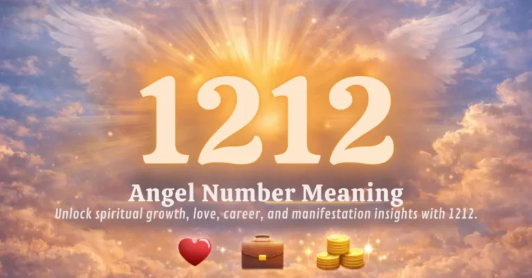 The 1212 angel number represents a powerful message of spiritual growth, inner awareness, and alignment with life’s purpose.
