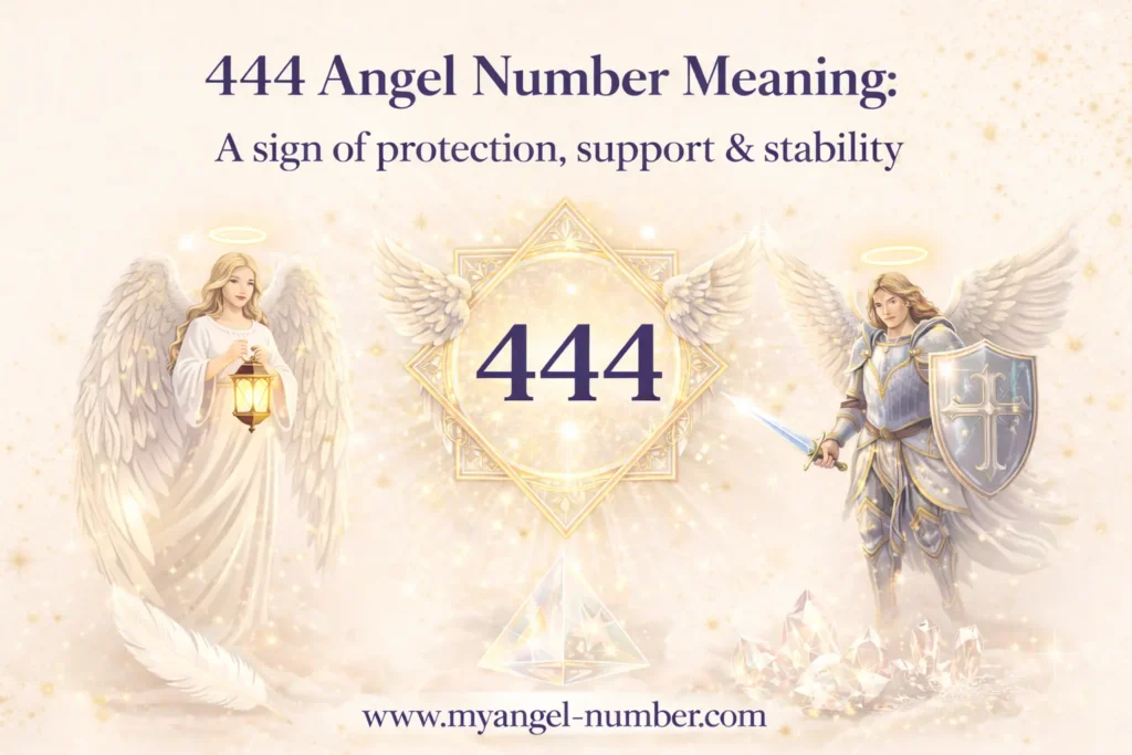 444 angel number meaning explains divine support, balance, and direction in love, career, finances, and personal life.