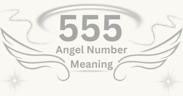 555 angel number meaning image with woman looking at mountains and wooden 555 tiles in warm beige tones