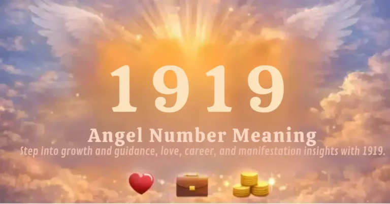 1919 reminds you that endings are not losses but preparation for alignment.