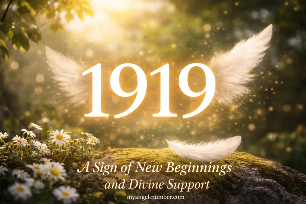 The 1919 angel number combines the energy of endings and beginnings. 