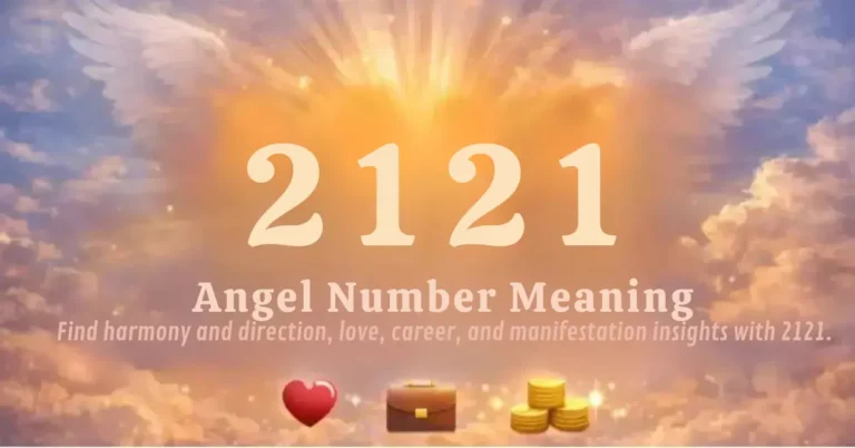 The 2121 angel number brings a message of balance, trust, and emotional growth in love.